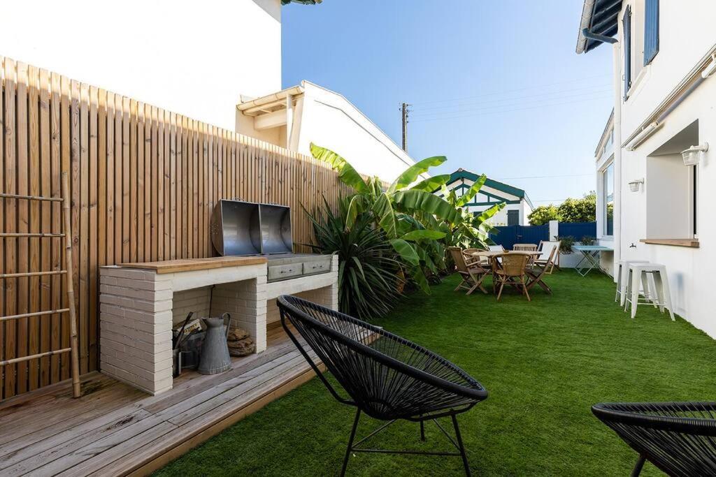 Beautiful Beach House In Front Of The Ocean เบียริตซ์ ภายนอก รูปภาพ